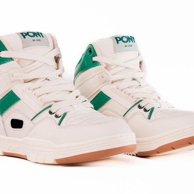 M-100 Unbleached Green Hi (Caballero) PONY sneaker