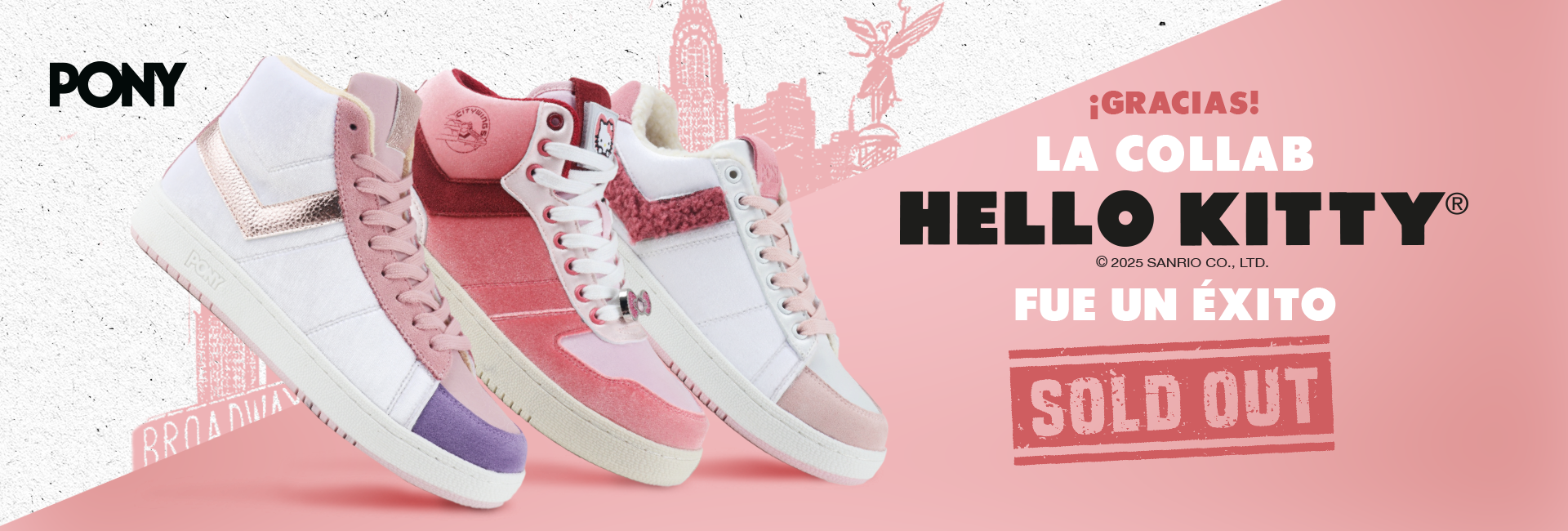 Hello Kitty Campaña PONY sneaker