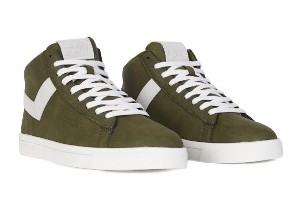 Top Star Hi Olive Leaf PONY sneaker